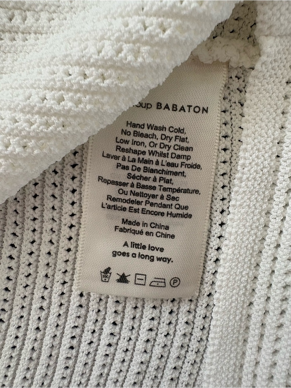Babaton white Crochet Tank Top - Picture 3 of 5